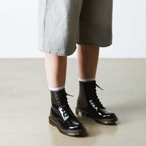 Dr. Martens Black Patent Leather Boots